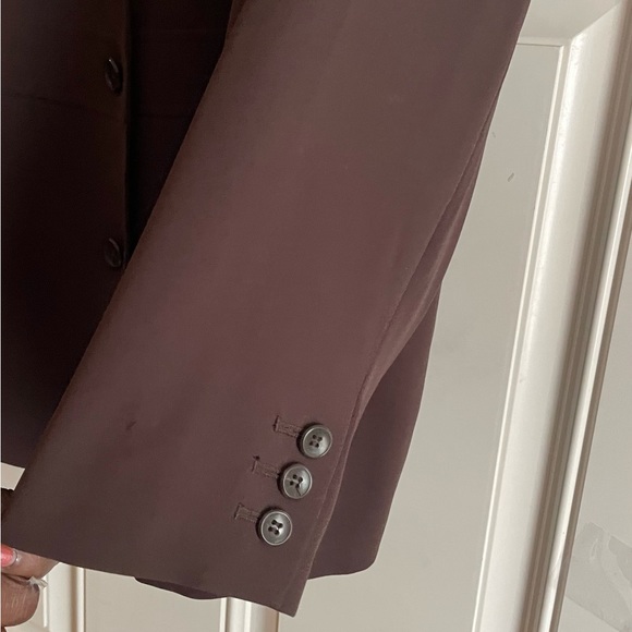 💜 Blazer by Style and Company Woman. Chocolate Brown. Size 22 - Picture 3 of 5